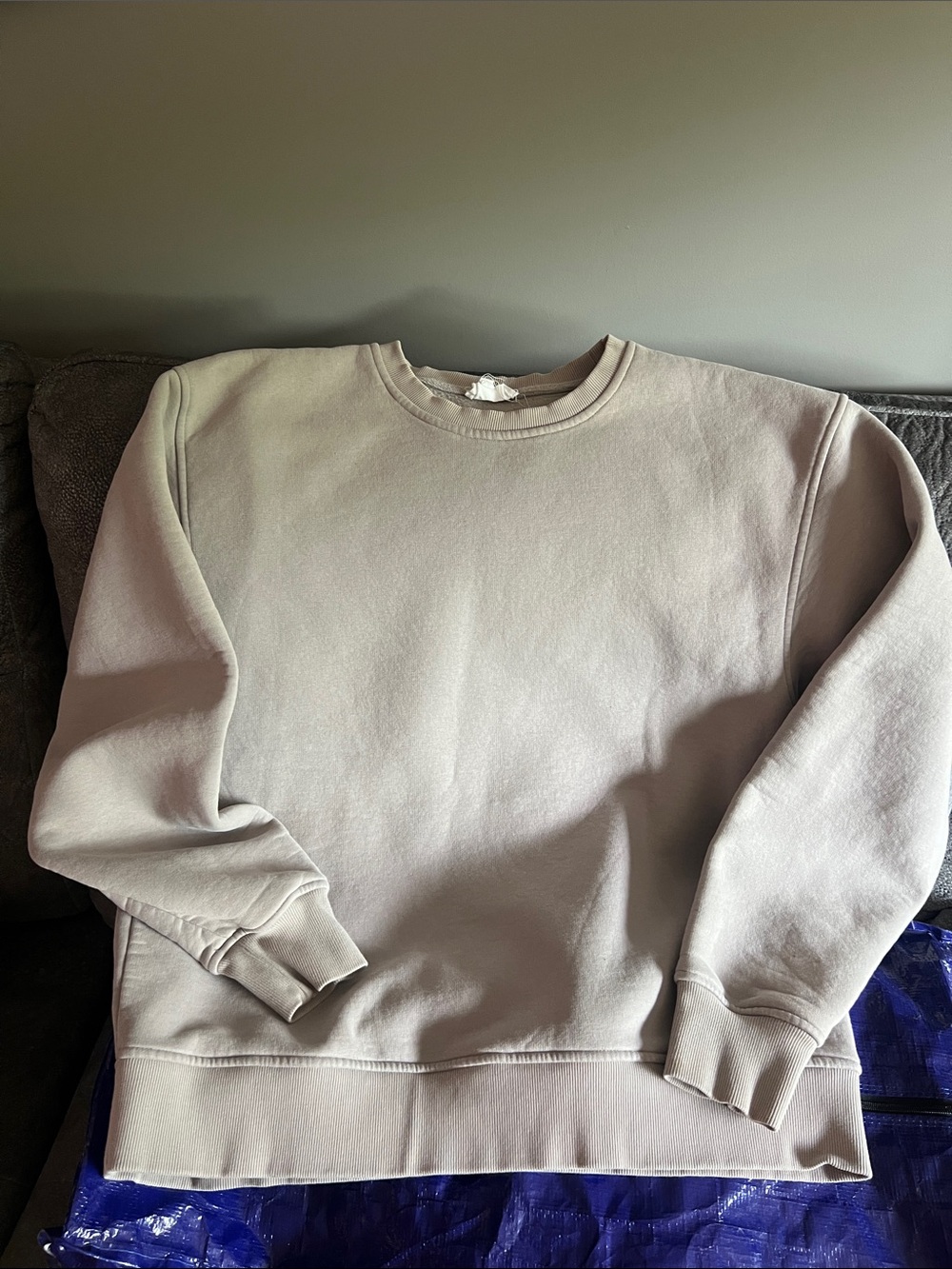 Men's Crewneck Sweatshirt - Light Taupe